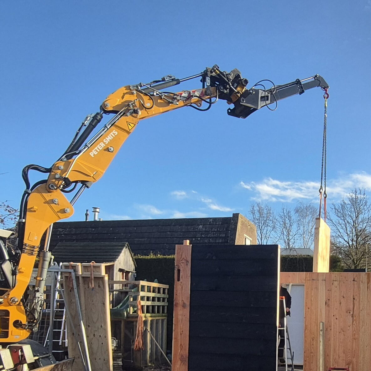 lifting jib excavator giant